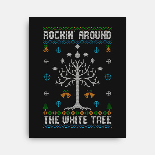 Rockin Around The White Tree-None-Stretched-Canvas-NMdesign