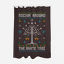 Rockin Around The White Tree-None-Polyester-Shower Curtain-NMdesign