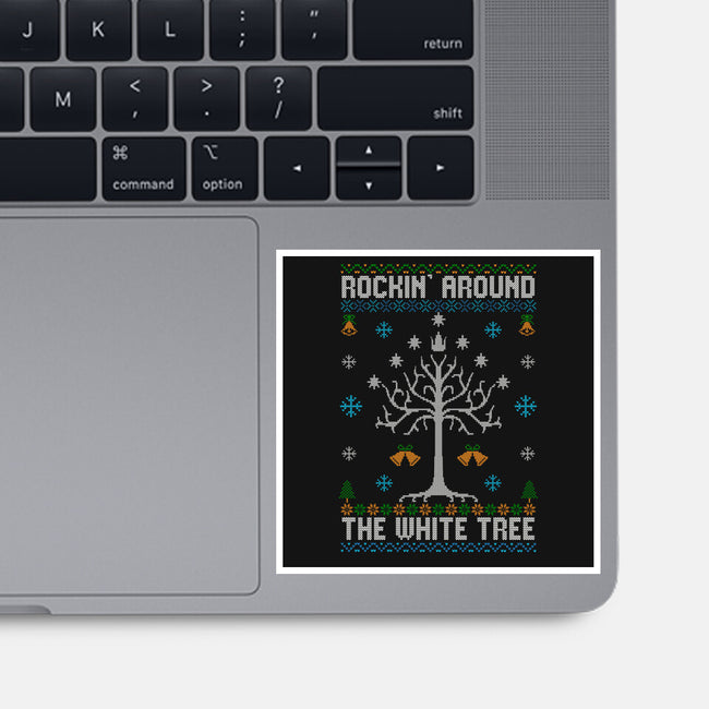 Rockin Around The White Tree-None-Glossy-Sticker-NMdesign