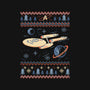 Space Night Xmas-Womens-Fitted-Tee-marsdkart