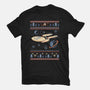 Space Night Xmas-Womens-Fitted-Tee-marsdkart
