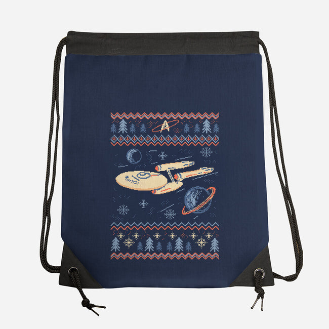 Space Night Xmas-None-Drawstring-Bag-marsdkart