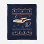 Space Night Xmas-None-Fleece-Blanket-marsdkart