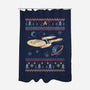 Space Night Xmas-None-Polyester-Shower Curtain-marsdkart