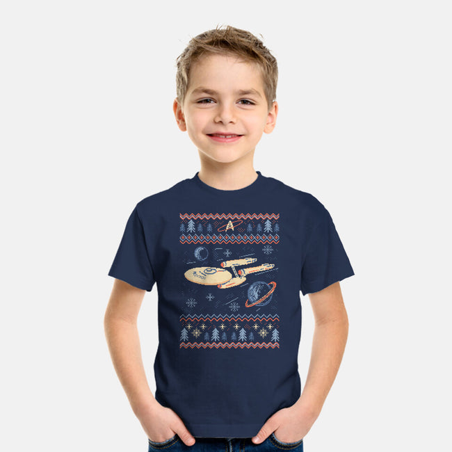 Space Night Xmas-Youth-Basic-Tee-marsdkart