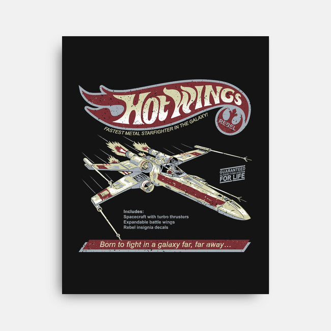 Hot Wings Rebel-None-Stretched-Canvas-NMdesign