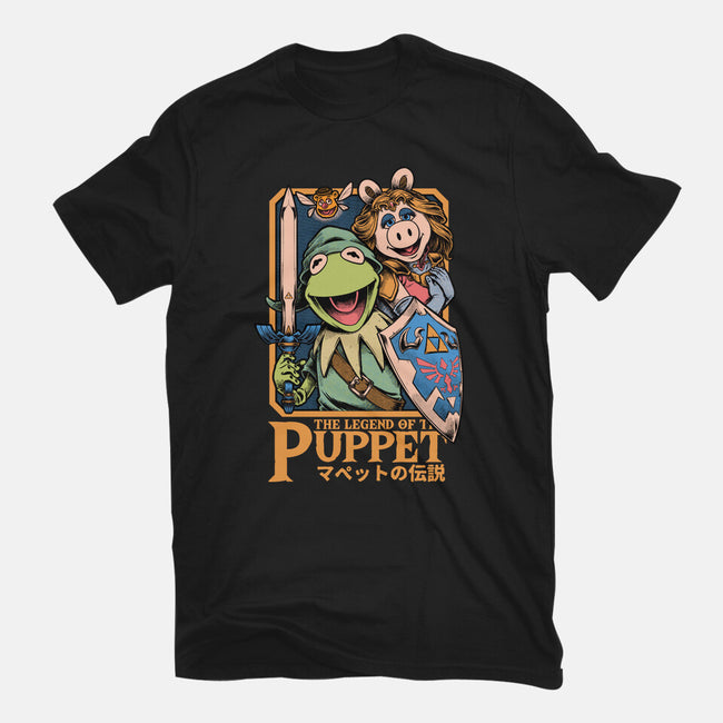 Legend Of The Puppet-Womens-Basic-Tee-Studio Mootant