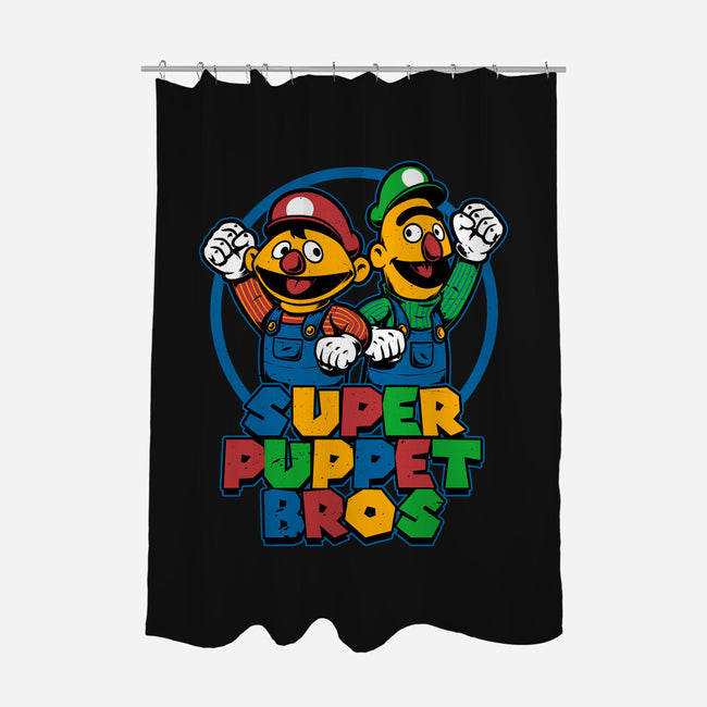 Puppet Bros Game-None-Polyester-Shower Curtain-Studio Mootant