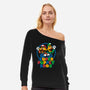 Puppet Bros Game-Womens-Off Shoulder-Sweatshirt-Studio Mootant