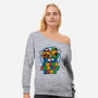 Puppet Bros Game-Womens-Off Shoulder-Sweatshirt-Studio Mootant