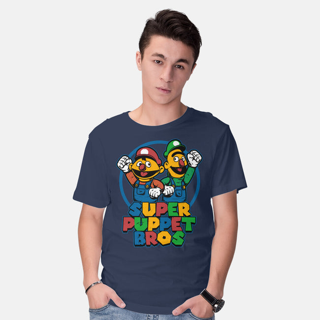 Puppet Bros Game-Mens-Basic-Tee-Studio Mootant