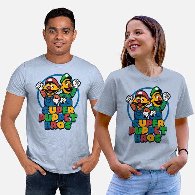 Puppet Bros Game-Unisex-Basic-Tee-Studio Mootant