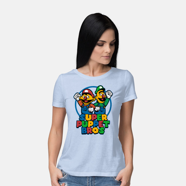 Puppet Bros Game-Womens-Basic-Tee-Studio Mootant