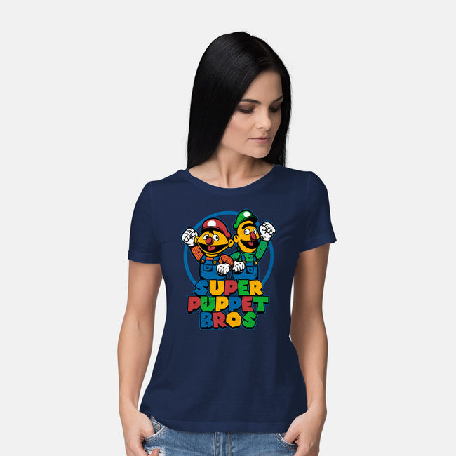 Puppet Bros Game-Womens-Basic-Tee-Studio Mootant