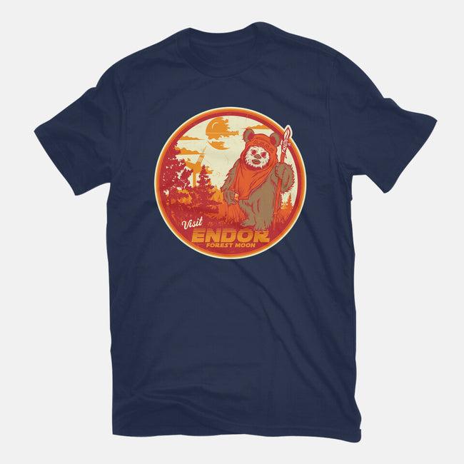 Visit The Forest Moon-Womens-Fitted-Tee-CarloJ1956