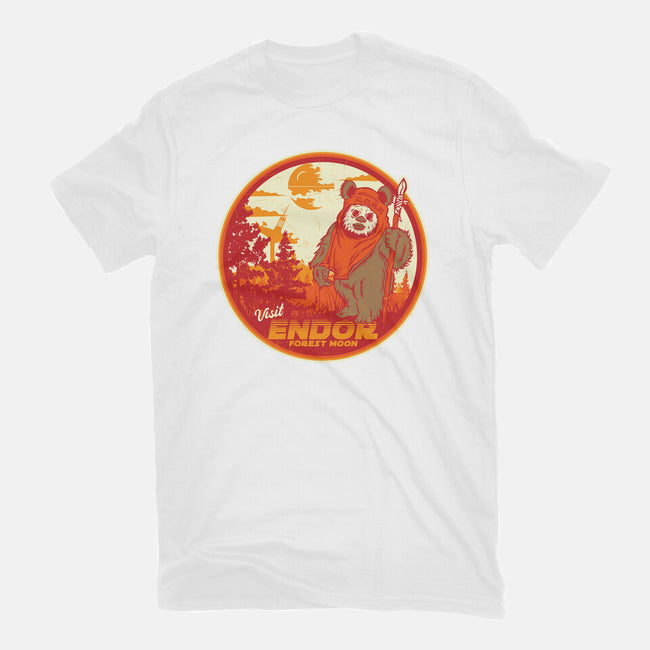 Visit The Forest Moon-Womens-Fitted-Tee-CarloJ1956