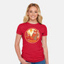 Visit The Forest Moon-Womens-Fitted-Tee-CarloJ1956