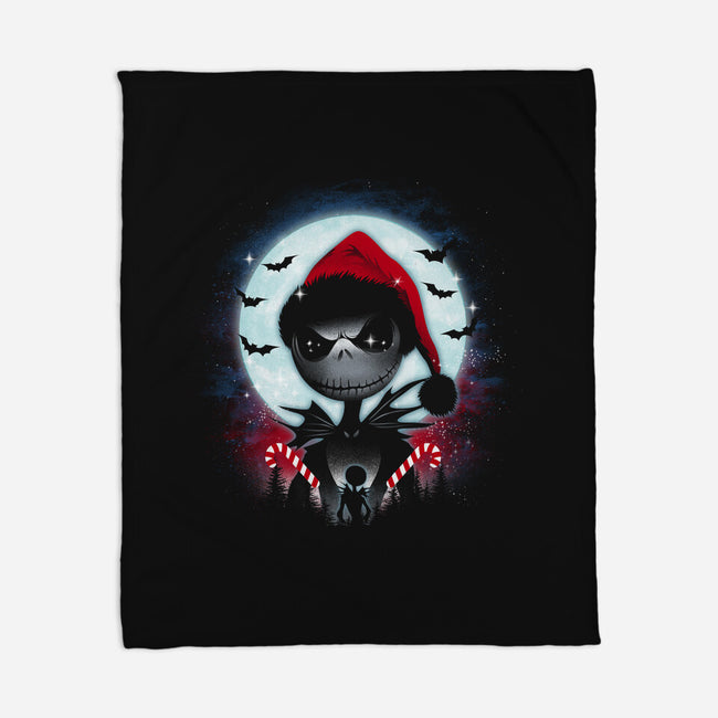 Nightmare Christmas-None-Fleece-Blanket-dandingeroz