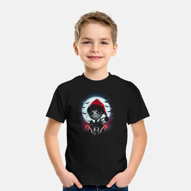 Nightmare Christmas-Youth-Basic-Tee-dandingeroz