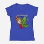 It's So Angry-Womens-V-Neck-Tee-Raffiti