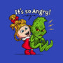 It's So Angry-Womens-V-Neck-Tee-Raffiti