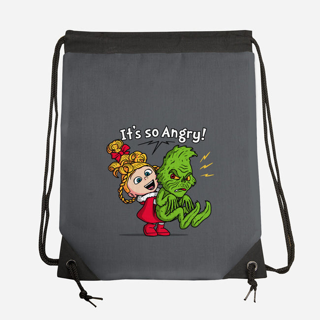 It's So Angry-None-Drawstring-Bag-Raffiti