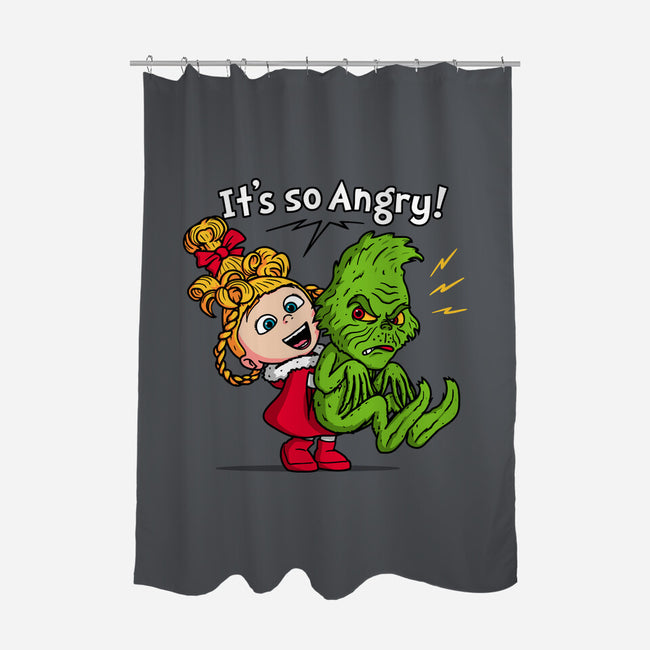 It's So Angry-None-Polyester-Shower Curtain-Raffiti