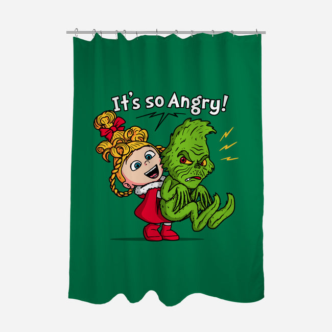 It's So Angry-None-Polyester-Shower Curtain-Raffiti