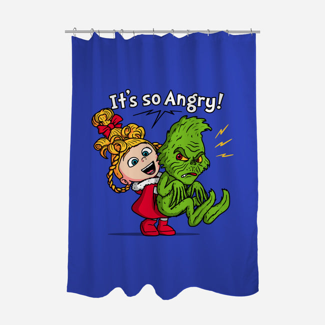 It's So Angry-None-Polyester-Shower Curtain-Raffiti