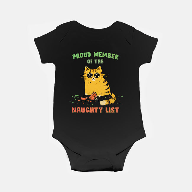 Proud Member Of The Naughty List-Baby-Basic-Onesie-kg07