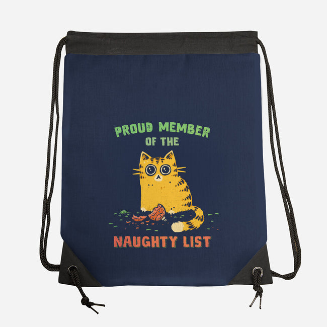 Proud Member Of The Naughty List-None-Drawstring-Bag-kg07