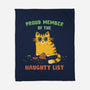 Proud Member Of The Naughty List-None-Fleece-Blanket-kg07