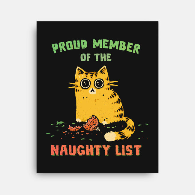 Proud Member Of The Naughty List-None-Stretched-Canvas-kg07