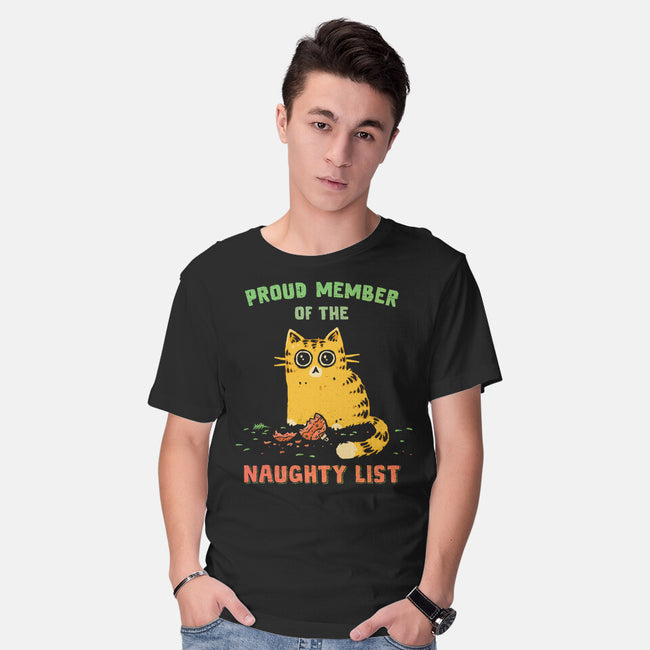 Proud Member Of The Naughty List-Mens-Basic-Tee-kg07