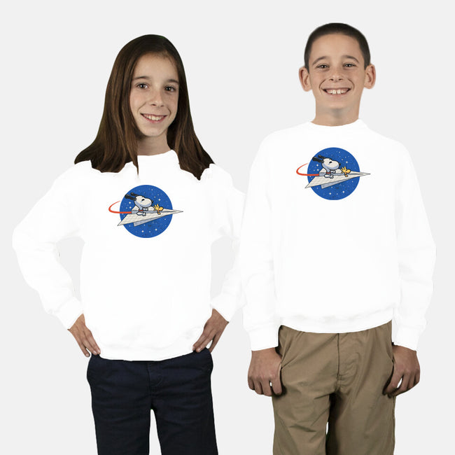 Space Voyager-Youth-Crew Neck-Sweatshirt-erion_designs