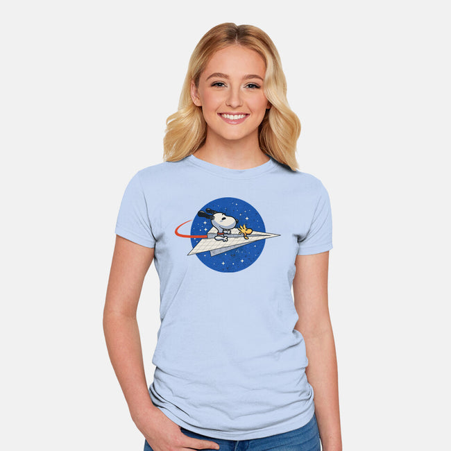 Space Voyager-Womens-Fitted-Tee-erion_designs