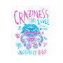 Craziness Level-Womens-V-Neck-Tee-demonigote