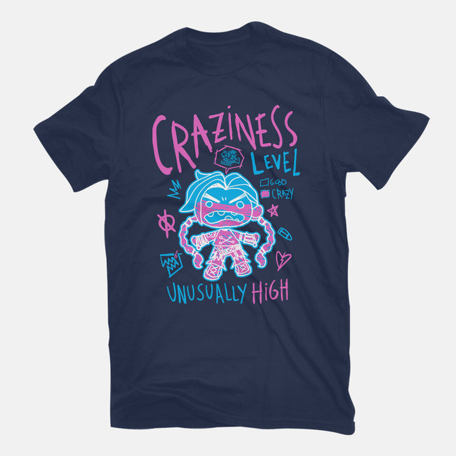 Craziness Level-Unisex-Basic-Tee-demonigote