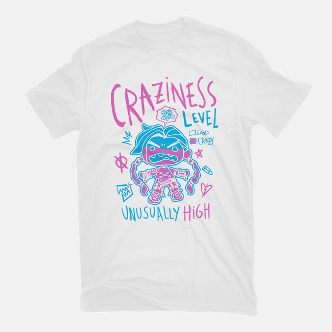 Craziness Level-Unisex-Basic-Tee-demonigote