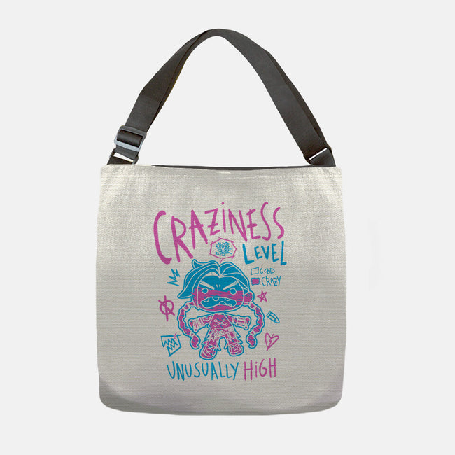 Craziness Level-None-Adjustable Tote-Bag-demonigote