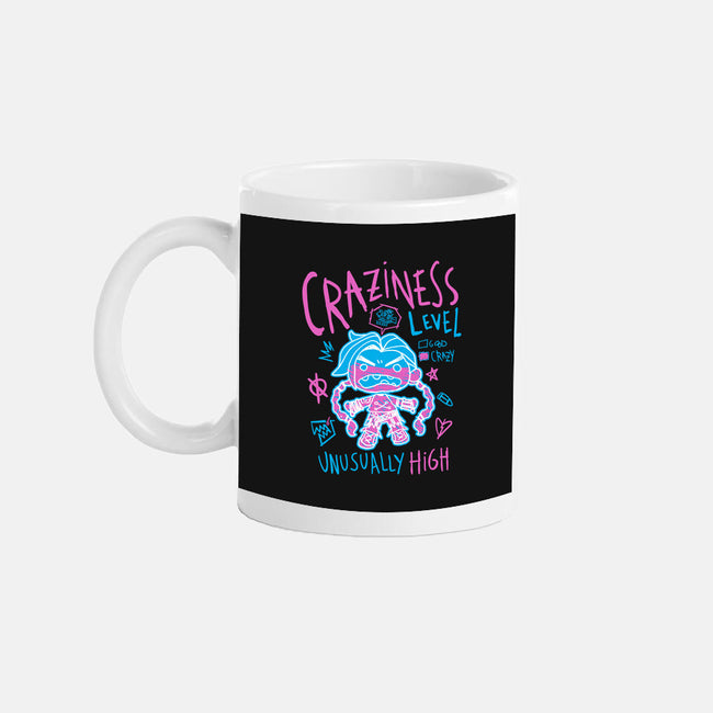 Craziness Level-None-Mug-Drinkware-demonigote