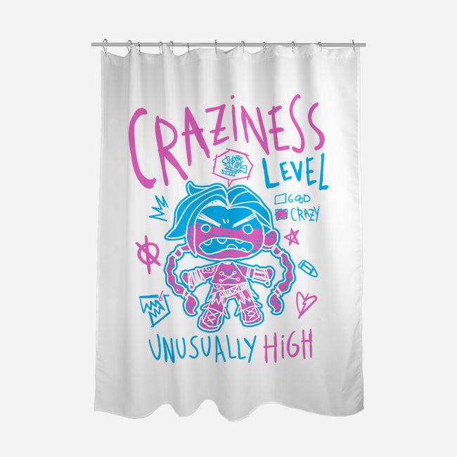 Craziness Level-None-Polyester-Shower Curtain-demonigote