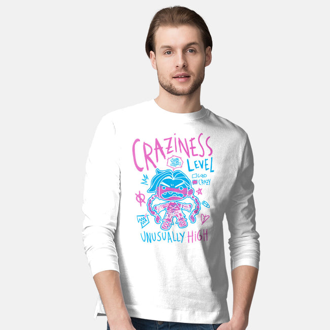 Craziness Level-Mens-Long Sleeved-Tee-demonigote