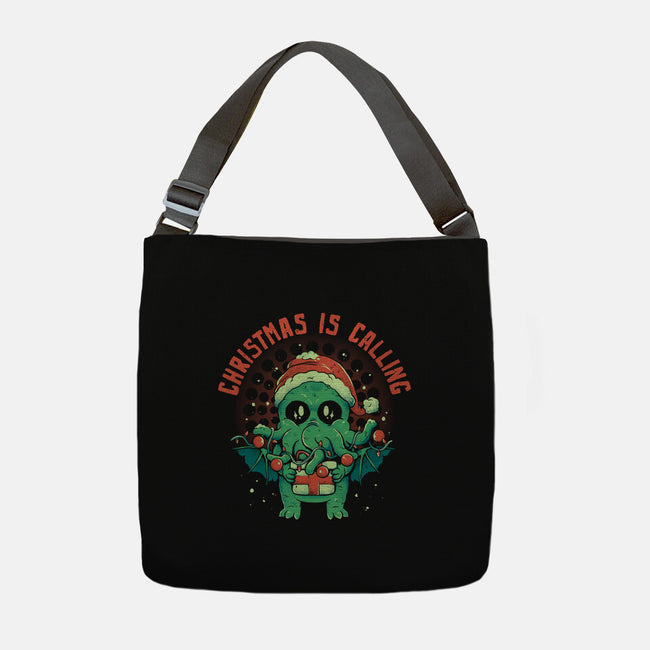 Christmas Is Calling-None-Adjustable Tote-Bag-eduely