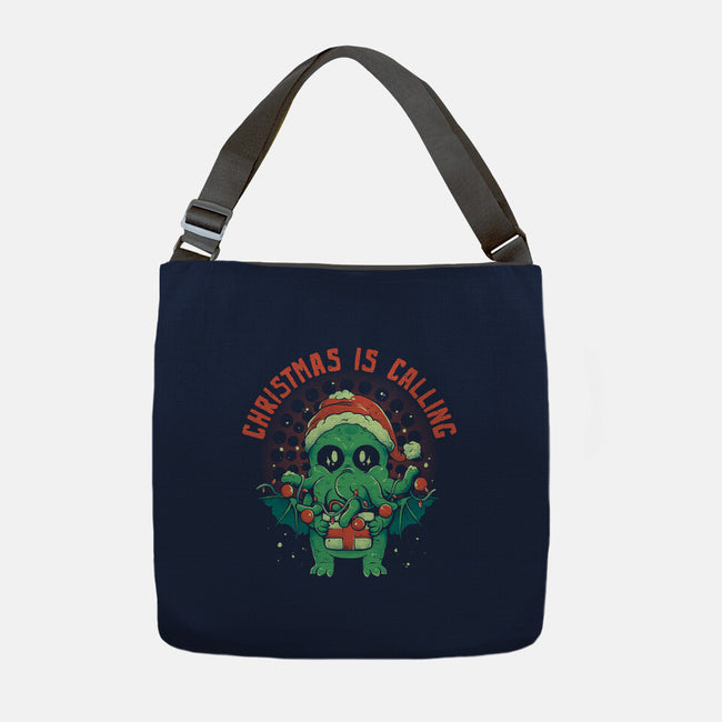 Christmas Is Calling-None-Adjustable Tote-Bag-eduely