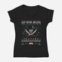 Inconceivable Christmas-Womens-V-Neck-Tee-retrodivision