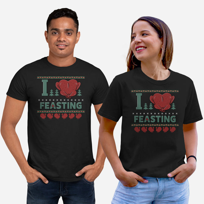 I Love Feasting-Unisex-Basic-Tee-Boggs Nicolas