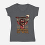 Animal Of War Game-Womens-V-Neck-Tee-Studio Mootant