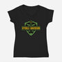 Fantasy Elf Bike-Womens-V-Neck-Tee-Studio Mootant