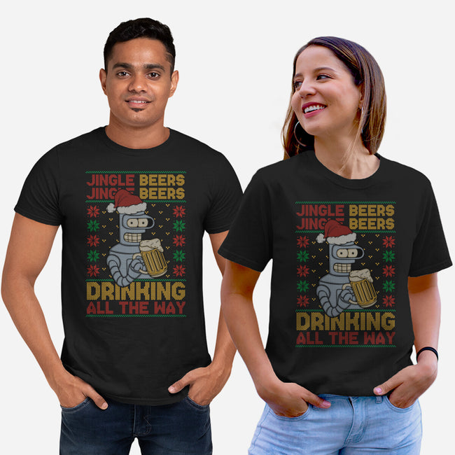 Jingle Beers-Unisex-Basic-Tee-Melonseta